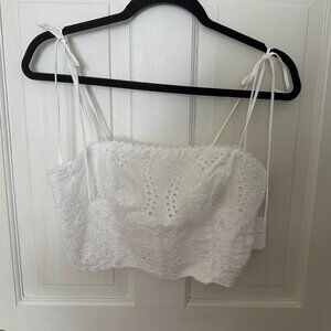 Altar'd State white eyelet crop top - NWT
